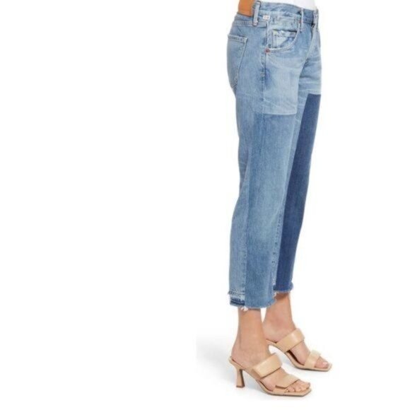 Anthropologie Citizens of Humanity Emerson Straight Leg Jean Medium Blue W25 NWT - Picture 4 of 14